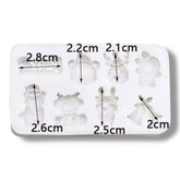 Molde Silicona Mini Navidad Tierna x 8